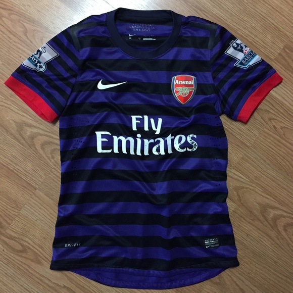 Nike Tops Nike Fly Emirates Purple Black Jersey Soccer Sport Poshmark